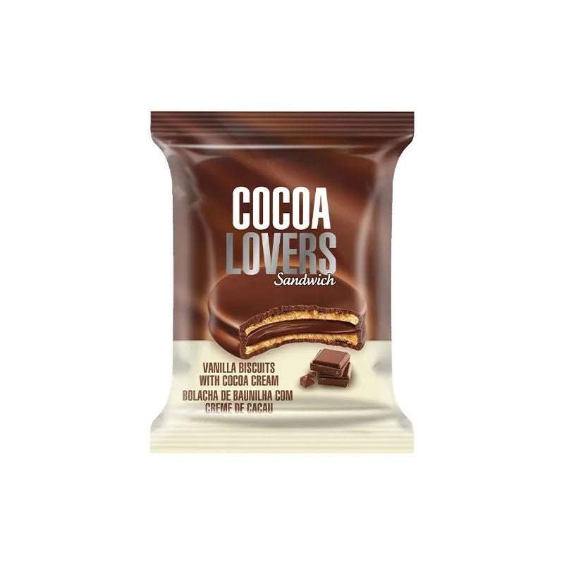 Cocoa Lovers Sandwich Vanilla & Cocoa Cream Biscuit 33g