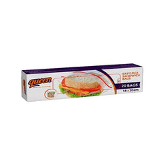 Queen Easy Lock Sandwich Bags 18 x 20cm  20 Pieces