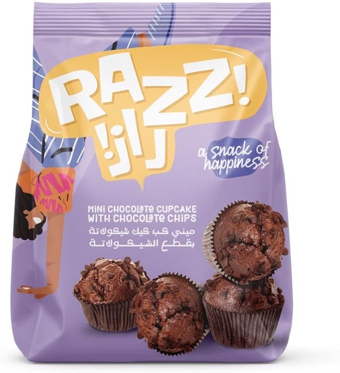 Razz Mini Chocolate Cupcake with Chocolate Chips 35 gm
