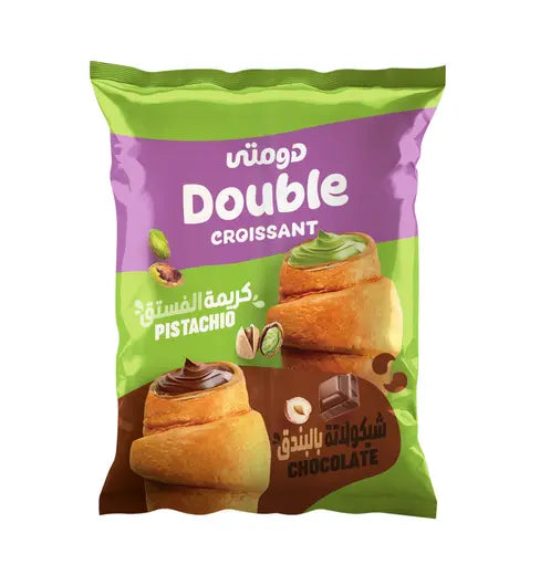 دومتى كرواسون دبل فستق وشكولاته