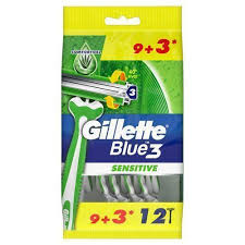 جيليت بلو ثري للبشرة الحساسة 9+3