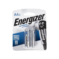 Energizer Ultimate AA Lithium Batteries  2 Batteries