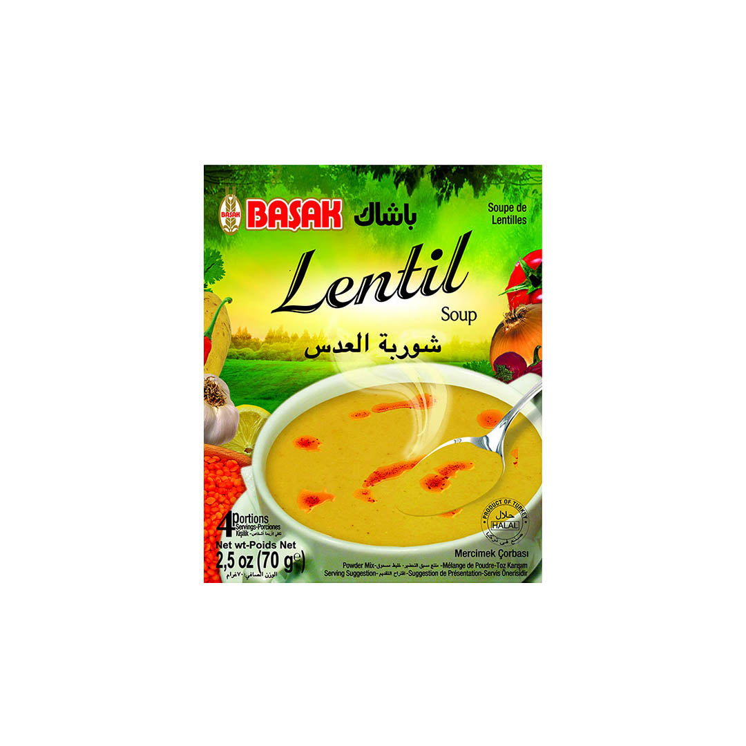 باساك شوربه عدس 70جم