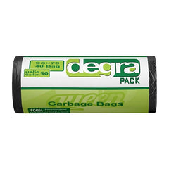 Queen Degra Black Garbage Bags Roll 70 x 98cm  40 Bags